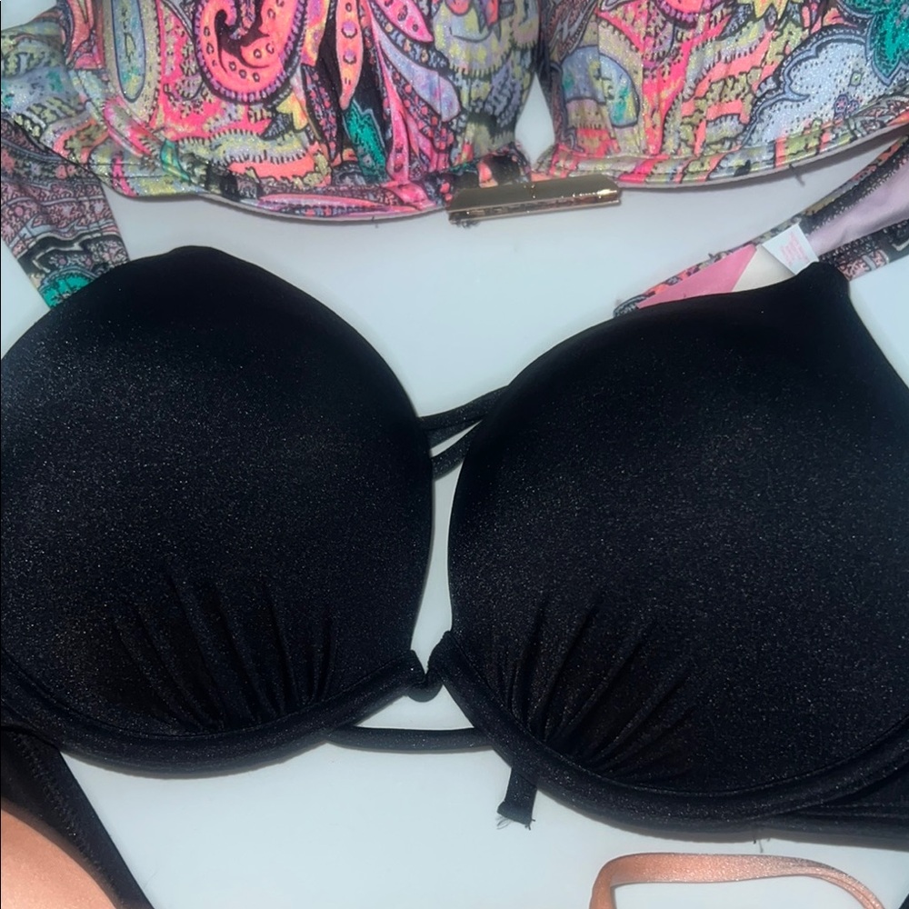 Geometric Pattern Bikini With Studs - image 8